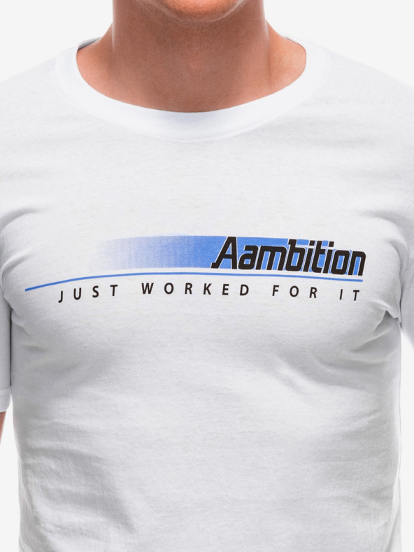 Edoti Fehér férfi nyomtatott póló Edoti