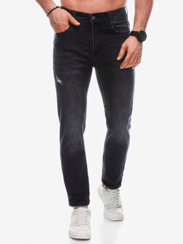 Edoti Fekete férfi slim fit farmer Edoti