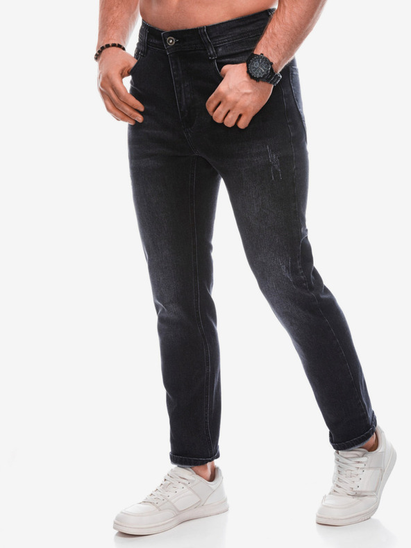 Edoti Fekete férfi slim fit farmer Edoti