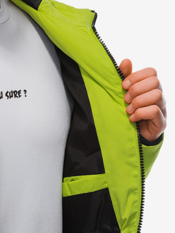 Edoti Világoszöld férfi steppelt télikabát Edoti