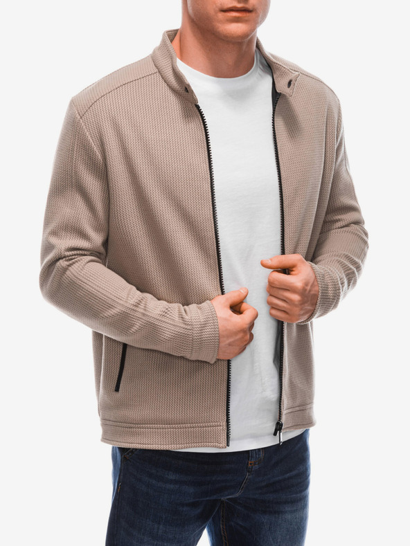 Edoti Edoti Bézs férfi könnyű férfi steppelt dzseki