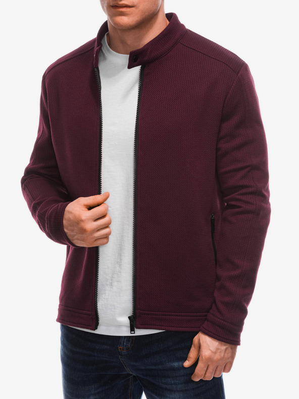 Edoti Férfi bordó könnyű kabát Edoti