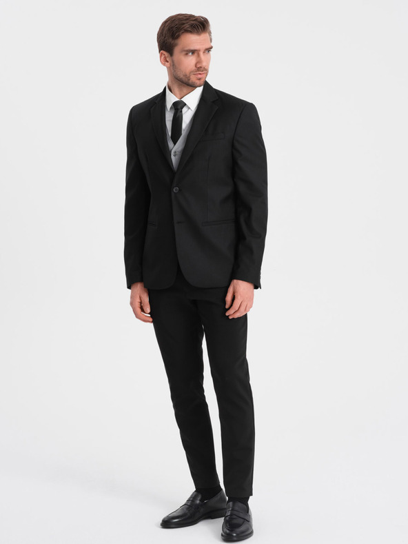 Ombre Clothing Fekete férfi dzseki Ombre Ruházat