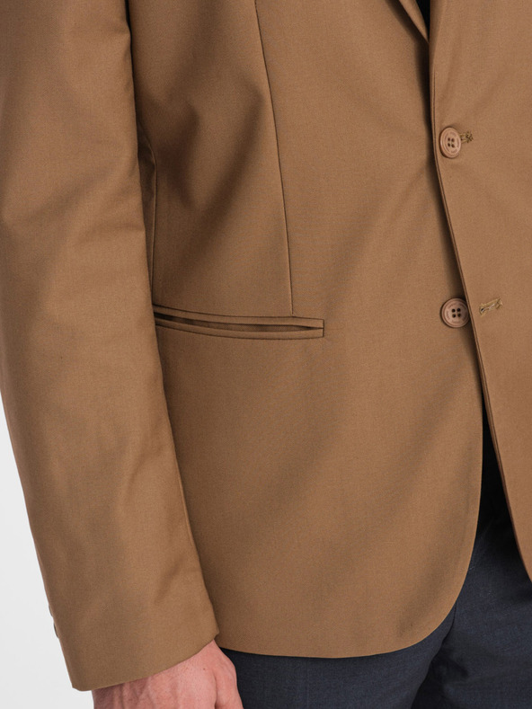 Ombre Clothing Világosbarna Férfi kabát Ombre ruházat