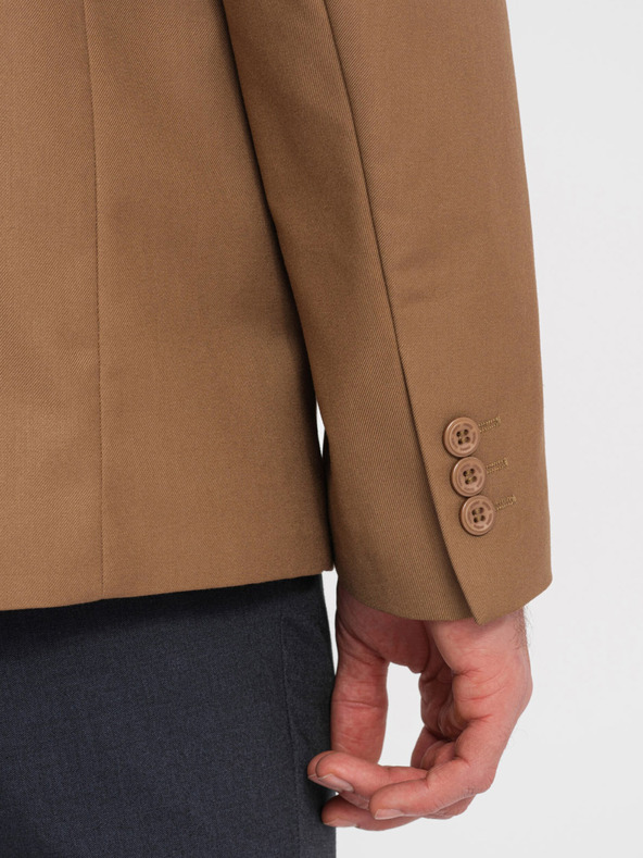 Ombre Clothing Világosbarna Férfi kabát Ombre ruházat