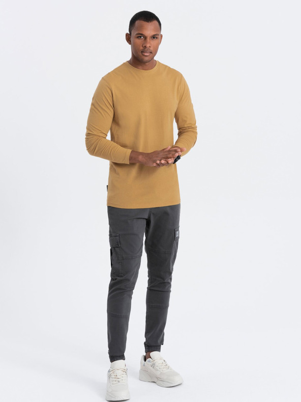 Ombre Clothing Mustárszínű férfi alaping Ombre Clothing