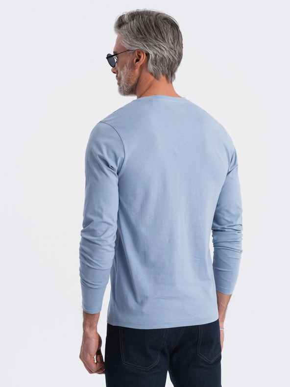 Ombre Clothing Világoskék férfi basic póló Ombre Clothing Ombre Clothing