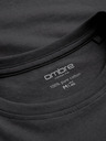 Ombre Clothing Sötétszürke férfi alap póló Ombre Ruházat