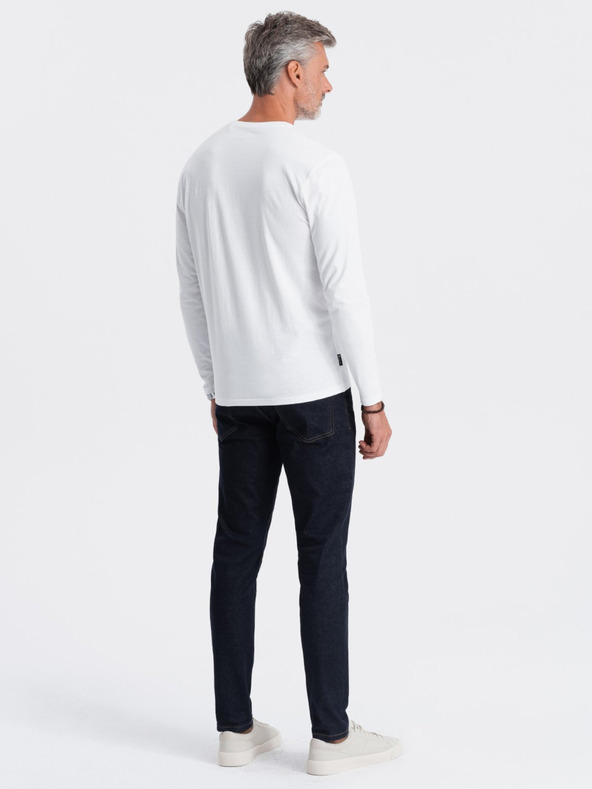 Ombre Clothing Fehér Férfi basic póló Ombre ruházat