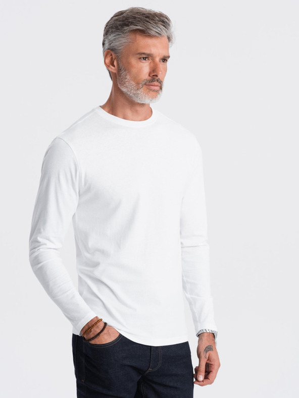 Ombre Clothing Fehér Férfi basic póló Ombre ruházat