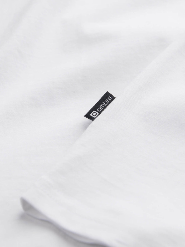 Ombre Clothing Fehér Férfi basic póló Ombre ruházat