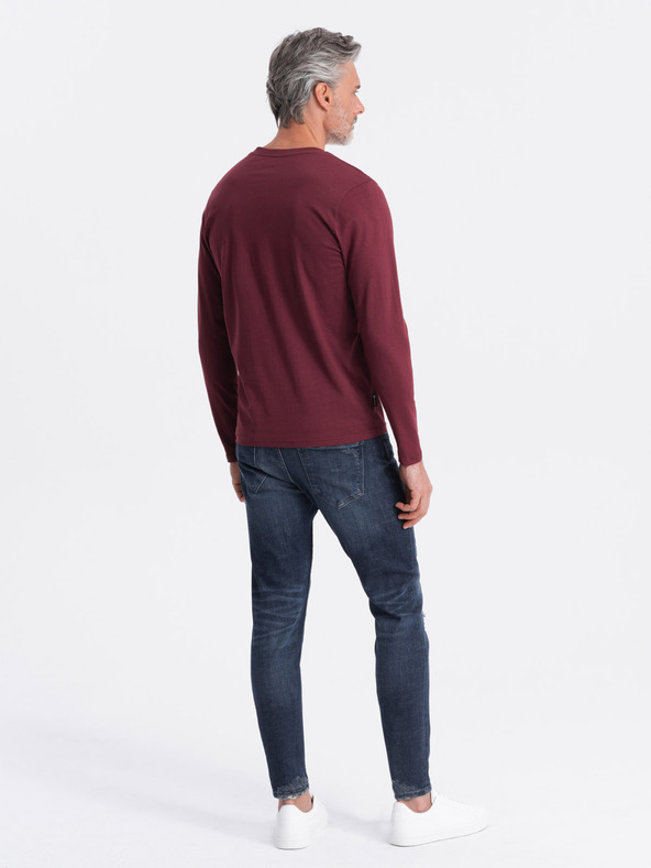 Ombre Clothing Ombre Clothing férfi bordó alap póló