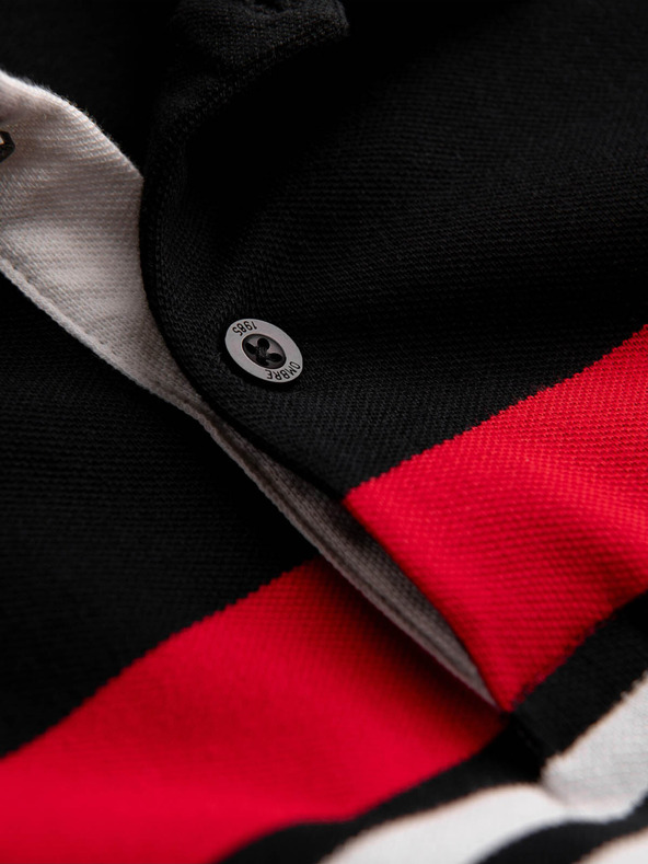 Ombre Clothing Fekete férfi póló póló Ombre ruházat