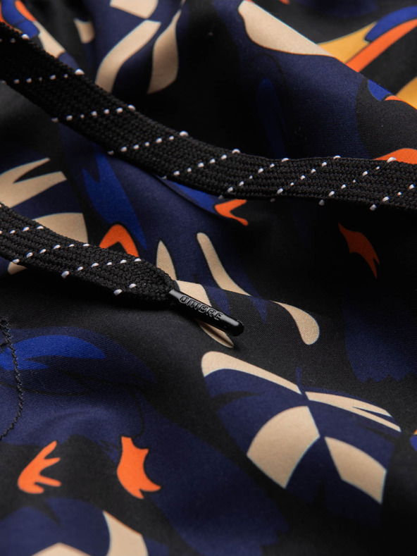 Ombre Clothing Narancssárga és kék férfi mintás fürdőruha Ombre Clothing Toucan