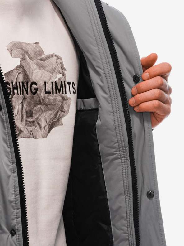 Edoti Szürke férfi télikabát Edoti