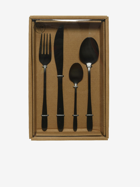 Kaemingk Fekete Kaemingk rozsdamentes acél evőeszközkészlet (16 darab)