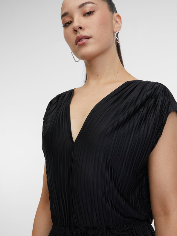 Orsay ORSAY fekete női midi ruha