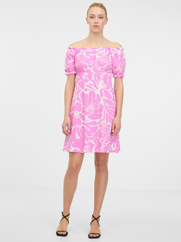 Orsay ORSAY Világos rózsaszín női térd fölé érő ruha