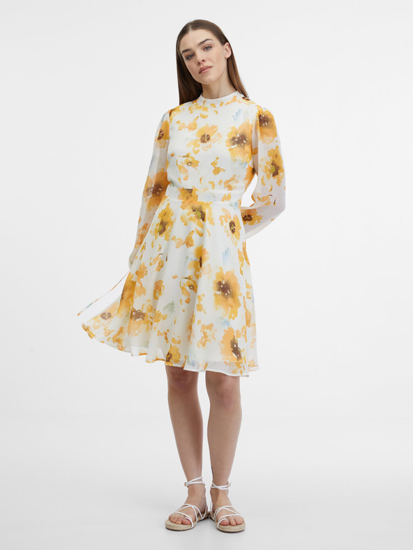 Orsay ORSAY fehér női virágos ruha