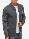 Edoti Szürke férfi kardigán cipzárral Edoti