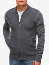 Edoti Szürke férfi kardigán cipzárral Edoti