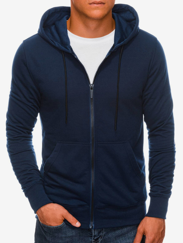 Edoti Sötétkék férfi kapucnis cipzáras melegítőfelső Edoti