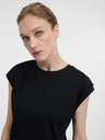 Orsay ORSAY fekete női crop póló rövid ujjal