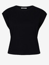 Orsay ORSAY fekete női crop póló rövid ujjal