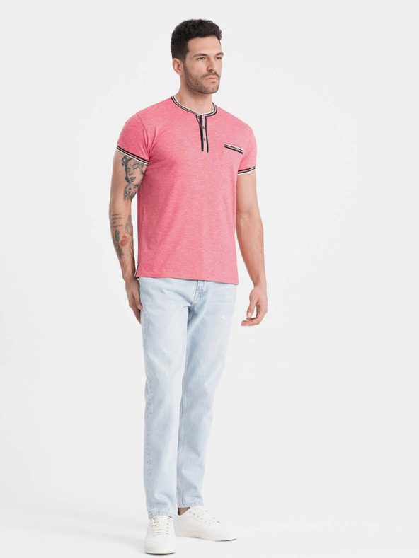 Ombre Clothing Régi rózsaszín férfi gombolós ing Ombre ruházat