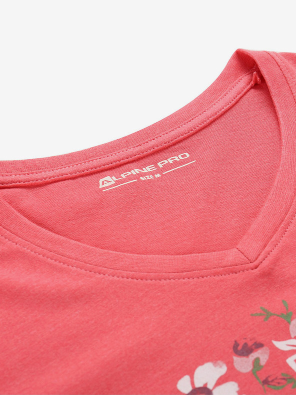 ALPINE PRO ALPINE PRO Nega Piros női nyomtatott sportpóló