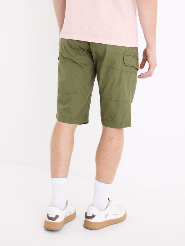 Celio Khaki színű férfi rövidnadrág Celio Bocourtbm1