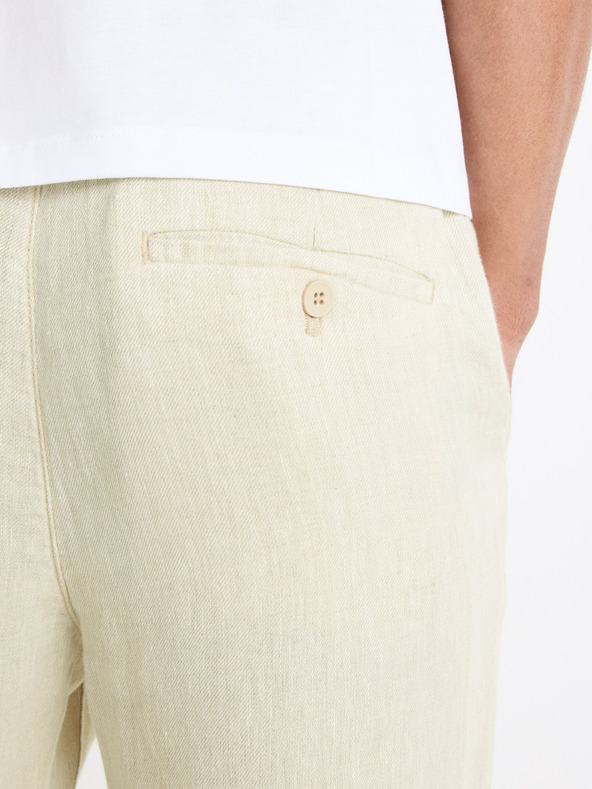 Celio Bézs Férfi vászonnadrág Celio Dolinus