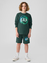 GAP Gyerek pulóver logóval és fleece béléssel GAP