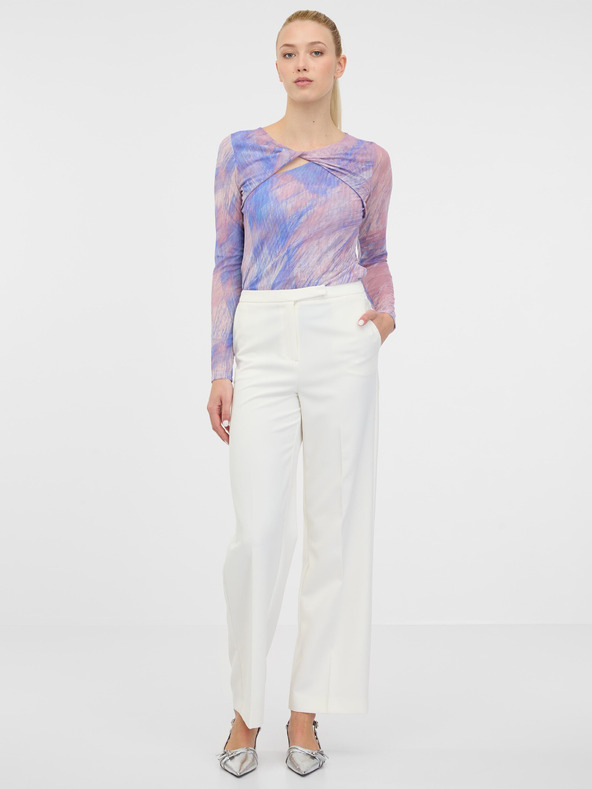 Orsay ORSAY világos rózsaszín női mintás hosszú ujjú póló