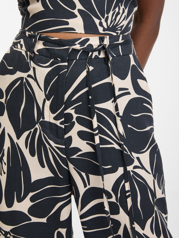 Orsay ORSAY fekete mintás női nadrág