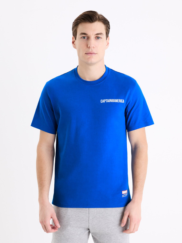 Celio Kék férfi Celio Marvel Captain America nyomtatott póló
