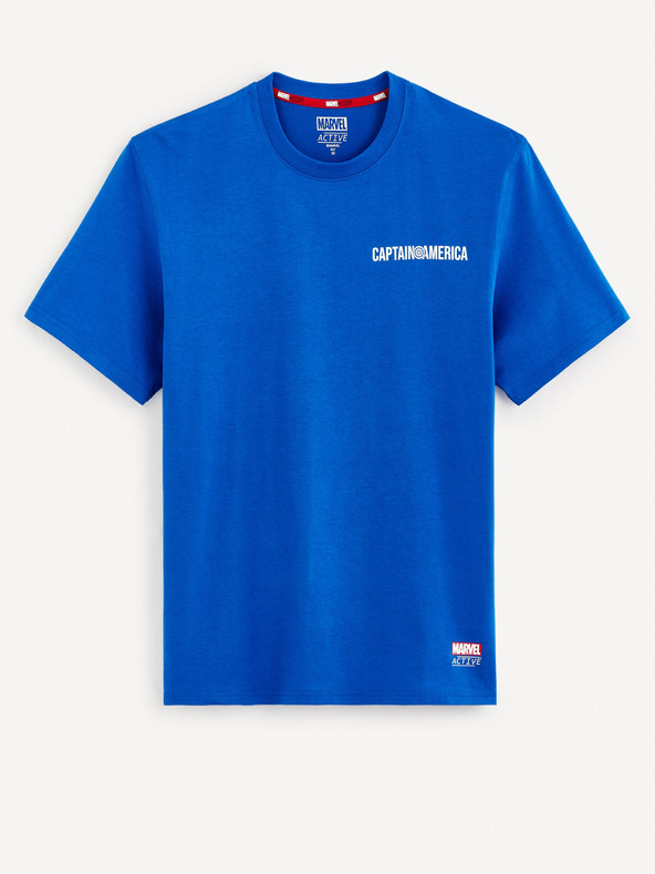 Celio Kék férfi Celio Marvel Captain America nyomtatott póló