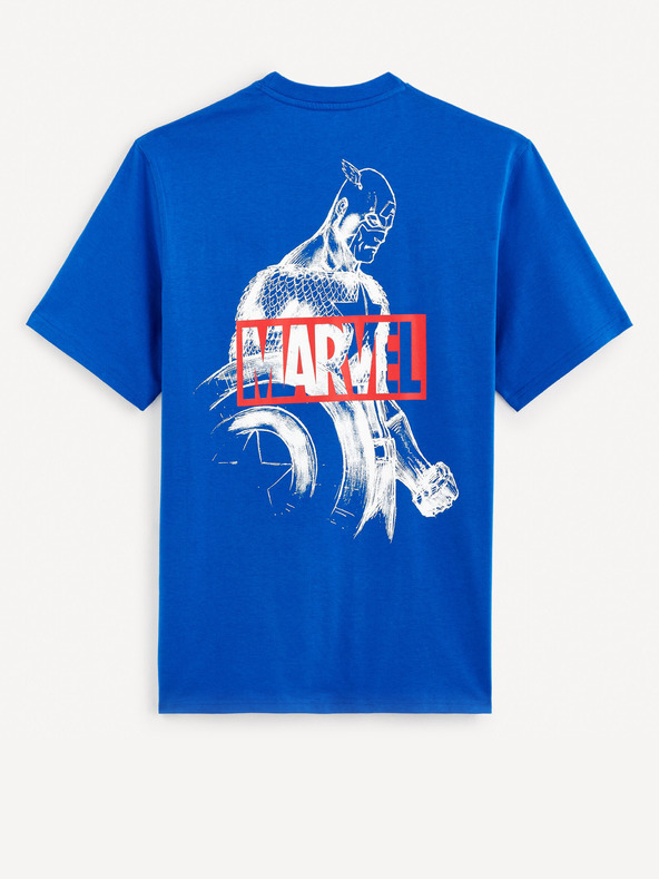 Celio Kék férfi Celio Marvel Captain America nyomtatott póló