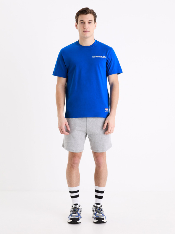 Celio Kék férfi Celio Marvel Captain America nyomtatott póló