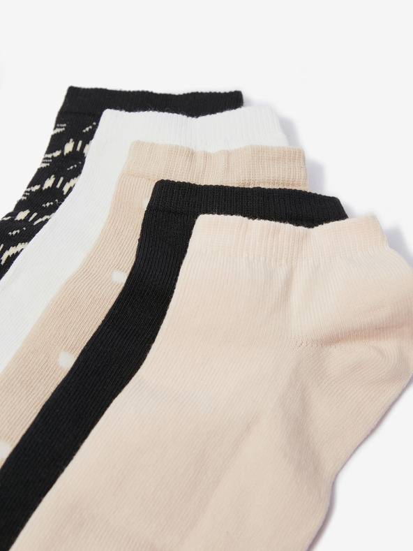 Orsay ORSAY öt pár női zokni fehér, bézs és fekete színben