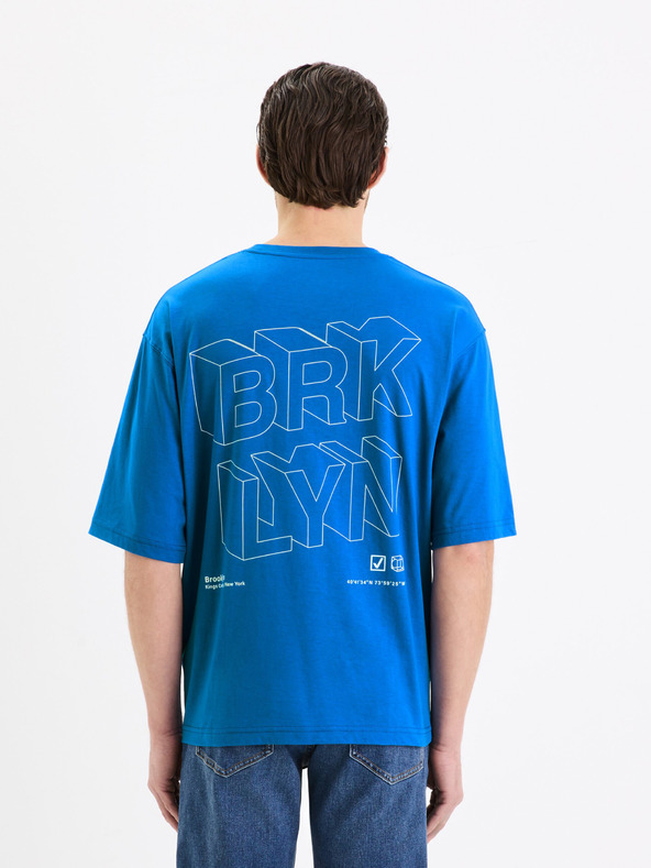 Celio Celio Gesympa kék pamut póló