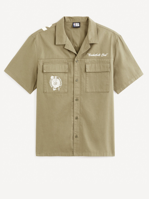 Celio Khaki színű férfi Celio Boston Celtics póló