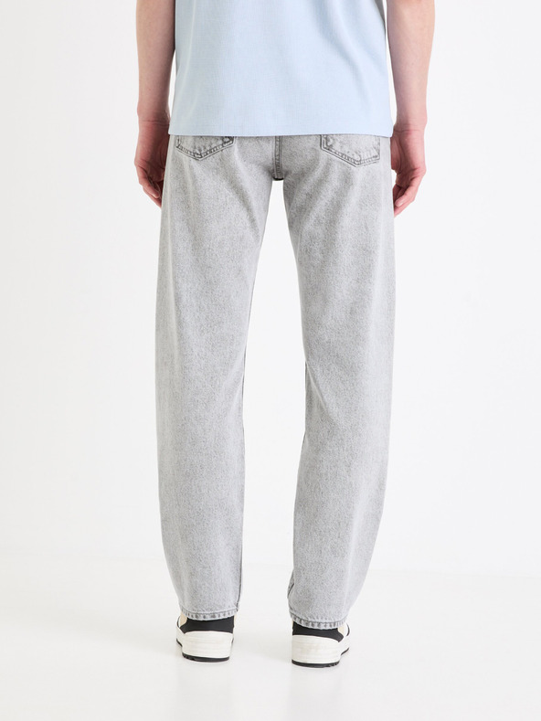 Celio Szürke férfi Celio C15 egyenes Fodroit 30 farmernadrág