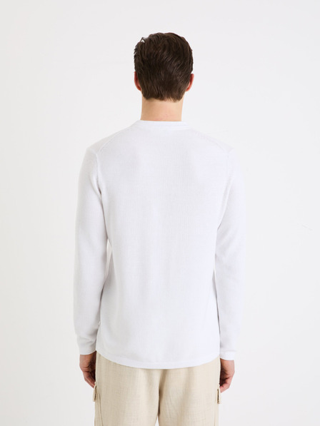 Celio Fehér férfi Celio henley Genicolo pulóver Genicolo pulóver