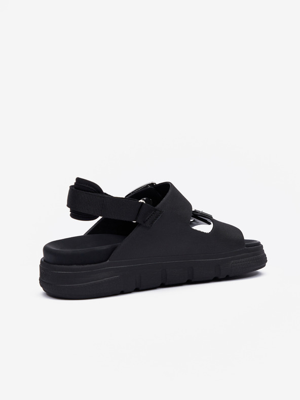 Rieker Fekete női platformszandál Rieker