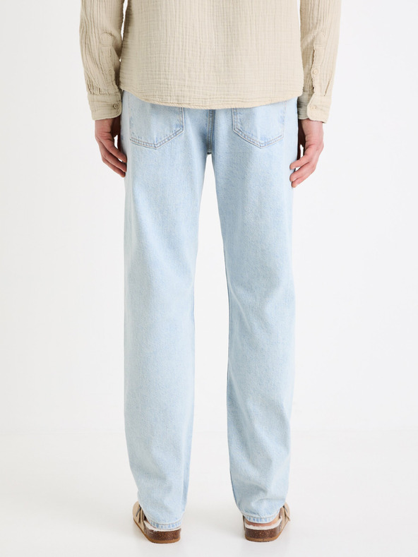 Celio Világoskék férfi Celio C15 egyenes Fodroit 30 farmer