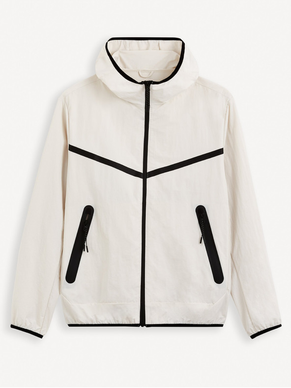 Celio Fehér férfi Celio Gutrack kapucnis kabát