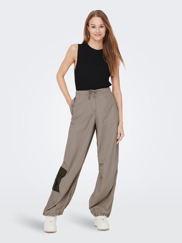 ONLY Fekete női bordázott basic felső ONLY Majli