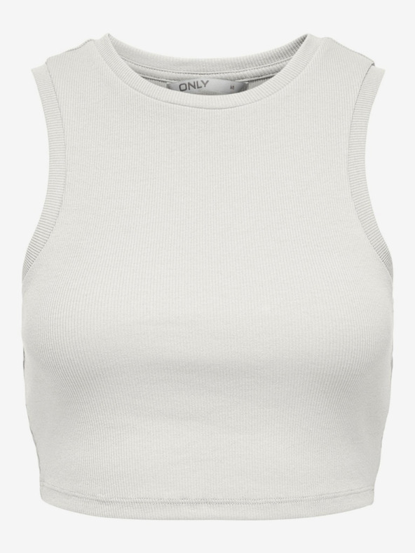 ONLY Fehér női crop top tank top ONLY Vilma