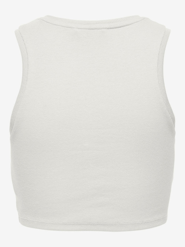 ONLY Fehér női crop top tank top ONLY Vilma